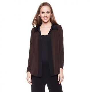 228 075 slinky brand long sleeve jacket with contrast detail rating 1