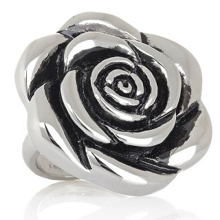 205 586 stately steel rose design statement ring rating 19 $ 19 95 s h