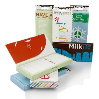 230 431 chox cards chocolate bar and gift card holder 6 pack note