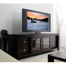 Oak TV Console Entertainment Center Furniture Cabinet