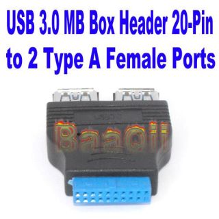 ports usb 3 0 a female port hub to motherboard 20pin header adapter