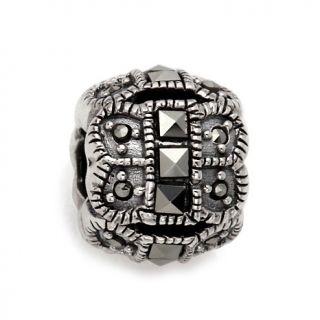 238 789 charming silver inspirations sterling silver 4 sided marcasite