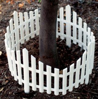 Emsco White Plastic Picket Fence 24 x 13 Garden yard landscape Create