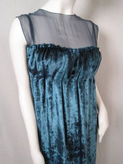 1750 Alberta FERRETTI Dress Silk Velvet 44 8 M 0006FD