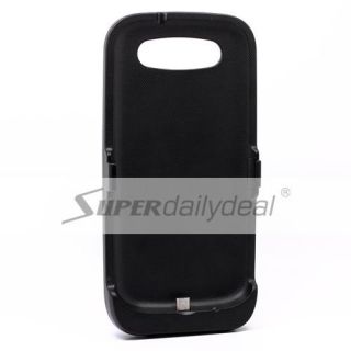 3500mAh Extended Battery Charger Black Hard Case for Samsung Galaxy s