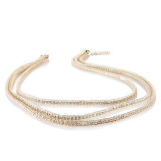 215 725 twiggy london crystal mesh 3 strand 22 necklace rating be the