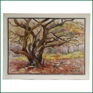 Albert Cooper Epping Forest Oak Trees Painting