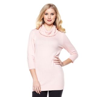 218 915 jeffrey banks b luxe sweater with pearly bead trim rating 5 $