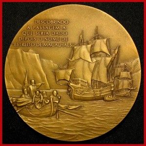 Maritime Explorer Ferdinand Magellan SHIP Pacific Exploration Bronze