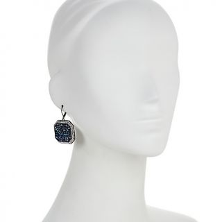 Jewelry Earrings Drop Colleen Lopez Rock Envy Octagonal Crystal