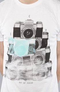 Civil The Out Of Focus Tee in White Concrete