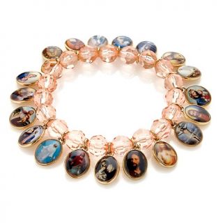 222 693 hot in hollywood charm and faceted bead stretch bracelet note