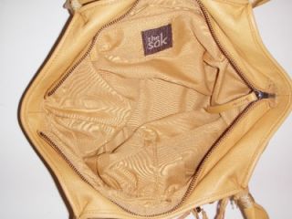 New The Sak Soft Yellow Leather Large Fernwood Tote Bag