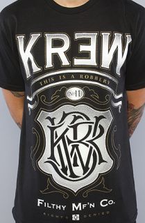 KR3W The Robbery Regular Tee in Black