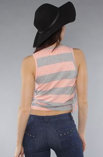 Sauce The AA Fringe Tank in Stripe Concrete