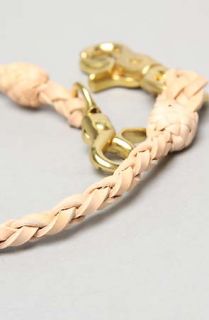 Holliday The Leather Braided Rein in Natural with Brass  Karmaloop