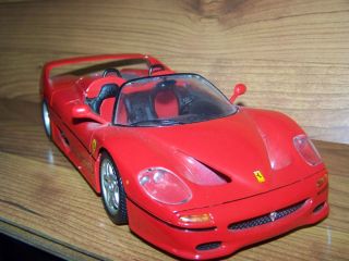 Bburago 1995 F50 Ferrari Convertible 1 18 Scale Very Good Condition