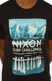 nixon the surf challenge tee in black sale $ 16 95 $ 25 00 32 % off