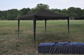 New Black 10x10 EZ Pop Up Canopy Gazebo Party Tent
