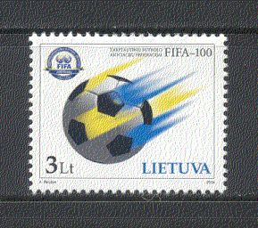 Lithuania 2004 Football Soccer 100 yrs FIFA 1v N19704