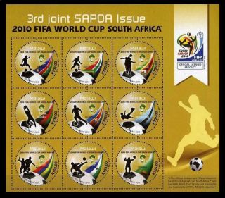 Malawi 2010 FIFA Soccer World Cup SAPOA MS flag flags RARE MNH