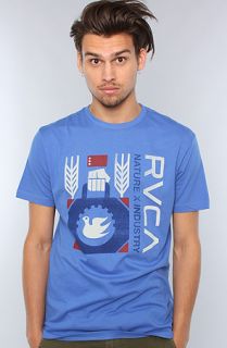 RVCA The Business Tee in Royal Concrete