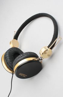 WeSC The Banjo Golden Headphones in Black