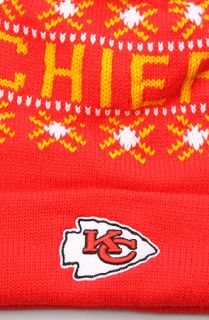 47 Brand Hats The Kansas City Chiefs Tip Off Pom Beanie in Torch Red
