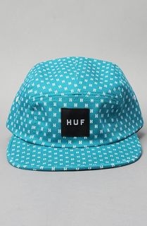 HUF The Monogram H Volley Hat in Teal