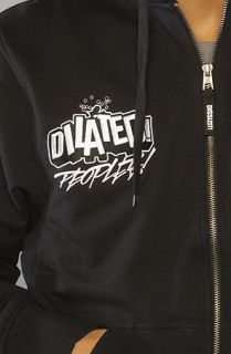 Dissizit The Dilated Zip Up Hoody in Black White