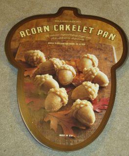  Sonoma Nordic Ware Acorn Cake Cakelet Pan Thanksgiving Fall New