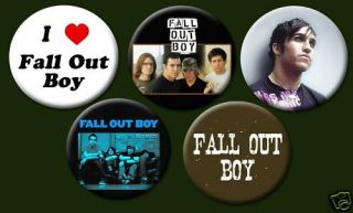Fall Out Boy Punk Emo Rock Pete Wentz 1 Buttons Pins