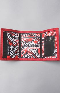 DGK The Haters Collage Wallet in Red Concrete