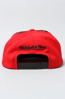 Mitchell & Ness The Atlanta Falcons Earthquake Snapback Cap in Red