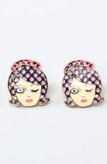 Betsey Johnson The 60s Mod Girl Stud Earrings