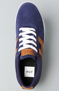 HUF The Choice Sneaker in Navy Tan Concrete