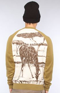 LRG The Feed The Animal Sweater in Dark Khaki