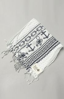 Crooks and Castles The Knit Scorp Scarf in Creme