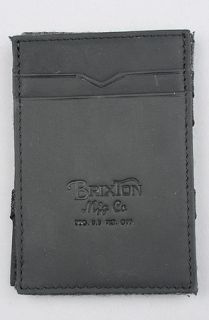 Brixton The Guild Wallet in Black Grey