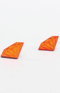 GoodWood The Diamond Stud Earrings in Orange