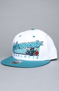47 Brand Hats The Charlotte Hornets White Flash MVP Snapback Hat in