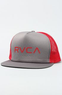 RVCA The RVCA Trucker Hat in Pavement Red