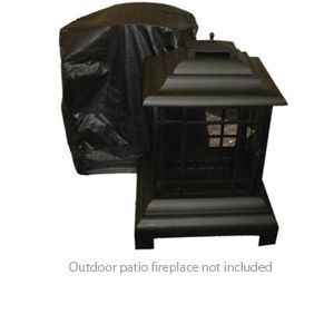 well traveled living outdoor patio fireplace cover note the condition