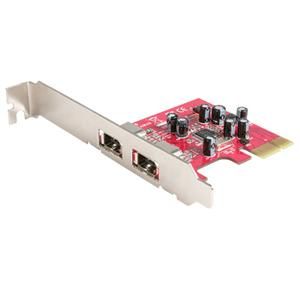Startech 2 Port PCI Express 1394a Firewire 400 Card 2 x 6 Pin Female