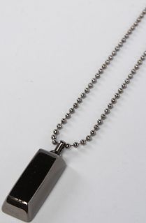 Flud Watches The Black Bar Necklace in Gunmetal