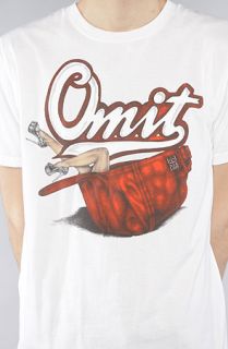 Omit The Snatch Back Tee in White Concrete