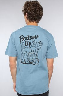 HUF The Bottoms Up Tee in Slate Concrete