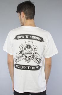 Bow+Arrow The Burnout Crew Tee in White