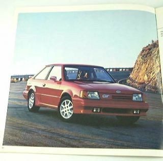 1987 87 Ford Escort Brochure Pony GL GT Exp Sport Coupe