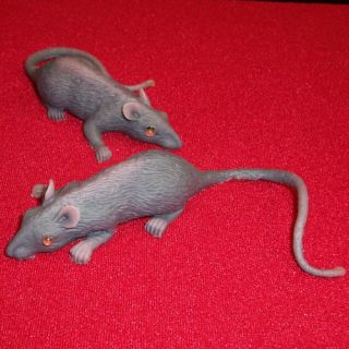 Realistic Lifelike Rubber Mouse Fake Trick Rat Mice New
